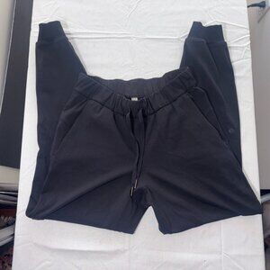 Women's Lululemon Athletica Black Drawstring Jogger Pants Performance Exercise 4